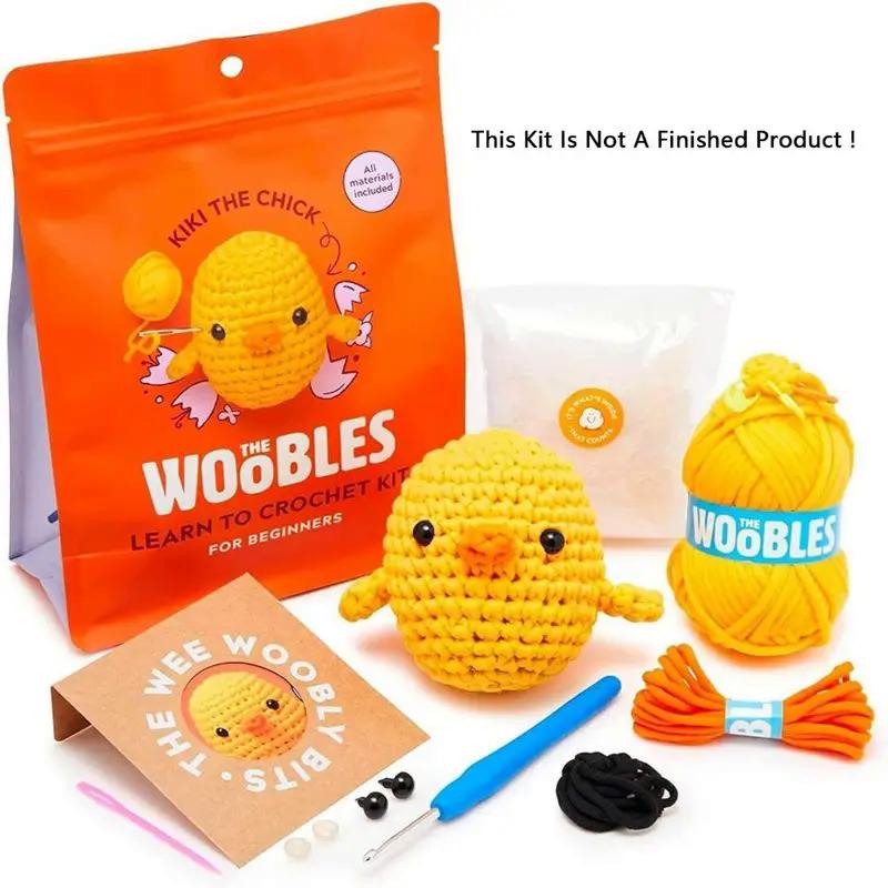 Beginner Crochet Stuffed Animal Kit NEW DIY Set Handmade Yarn Set Kit With Crochet Hooks Cotton DIY Crochet Kit