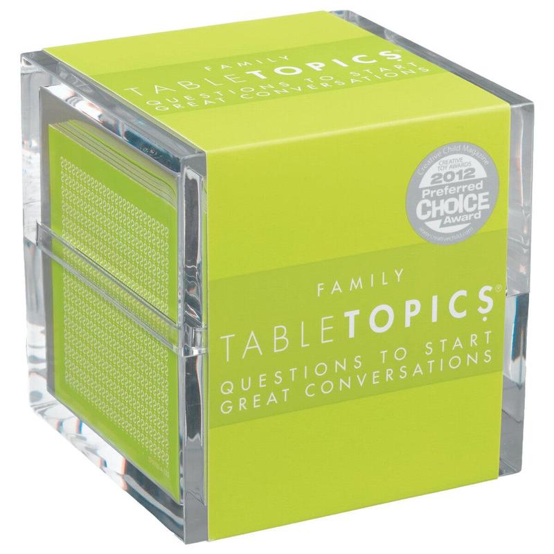 TableTopics Family - 135 Conversation Starter Cards for Family Fun and Building Parent-Child Relationships