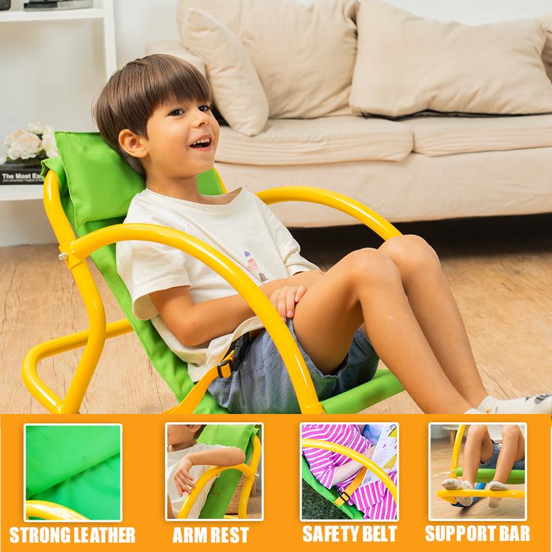 PLATPORTS Saucer Chair Seesaw - Teeter Totter for Outdoor Play - Toddler Chaise Lounge Reading Chair - Playground Equipment