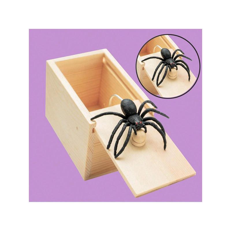 1pc Spider Prank Box Trick Toy, Funny Practical Joke Toystocking Fillers,Cheap Toys,Joke Prank