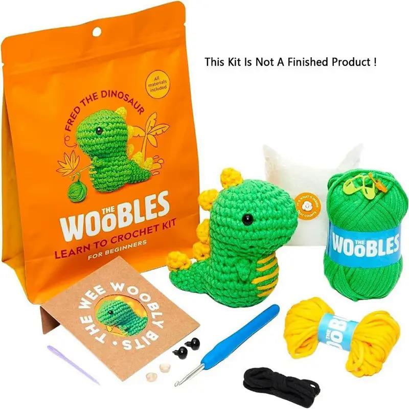 Beginner Crochet Stuffed Animal Kit NEW DIY Set Handmade Yarn Set Kit With Crochet Hooks Cotton DIY Crochet Kit