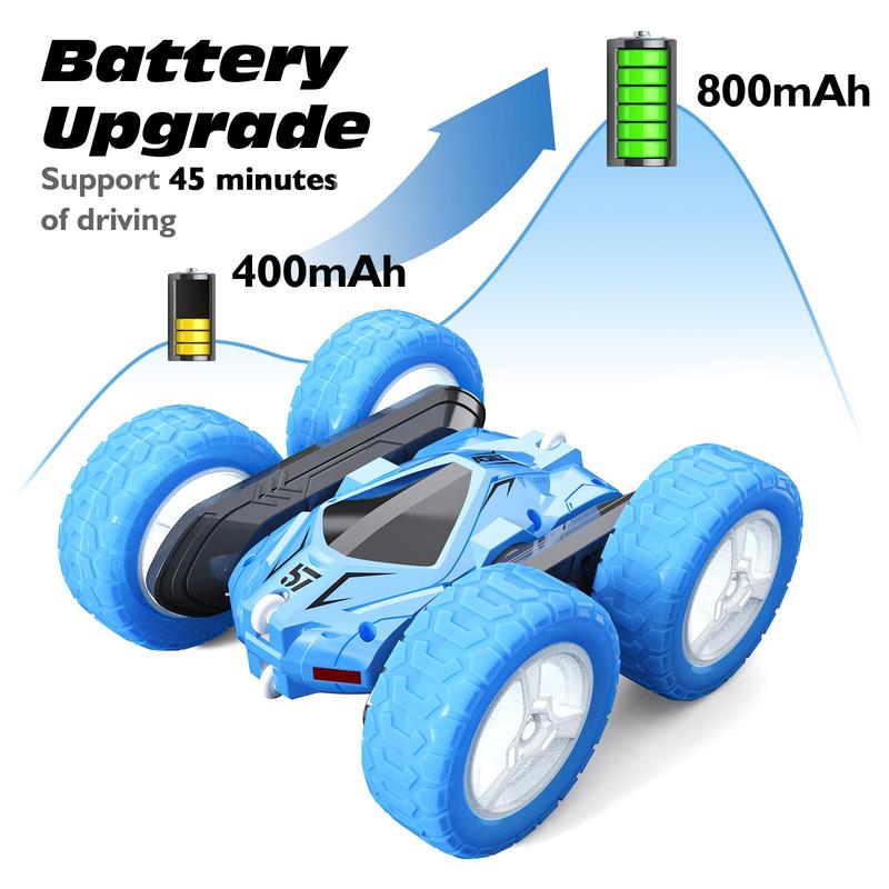 Tecnock Remote Control Car, RC Cars Double Sided 360° Rotating Car Toys Adults, Gesture Sensing RC Stunt Car with Headlights Wheel Lights, Christmas Gift, New Year Gifts for Boys Girls,birthday gift for kids