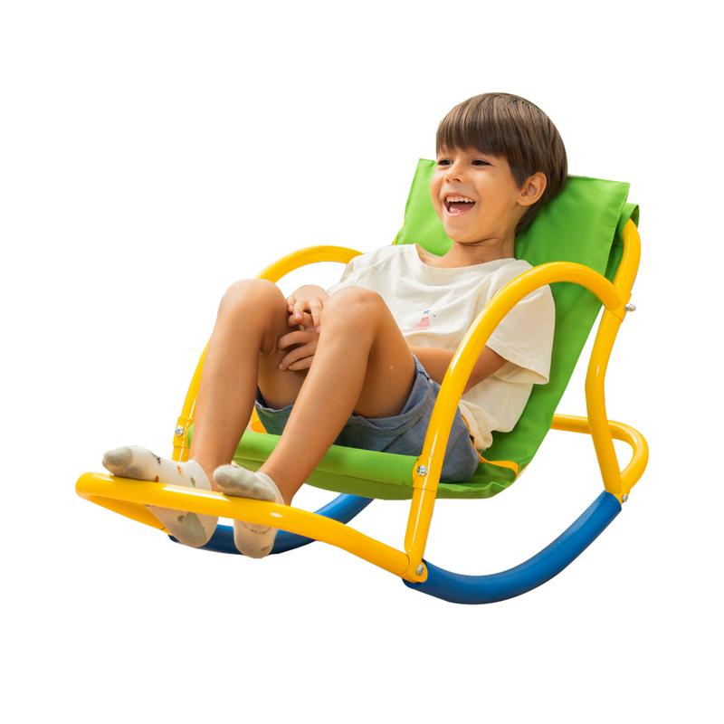 PLATPORTS Saucer Chair Seesaw - Teeter Totter for Outdoor Play - Toddler Chaise Lounge Reading Chair - Playground Equipment