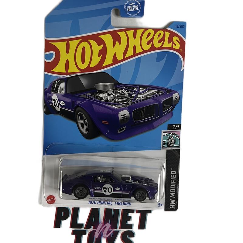 Hot wheels 1970 pontiac firebird diecast car - scale 1:64