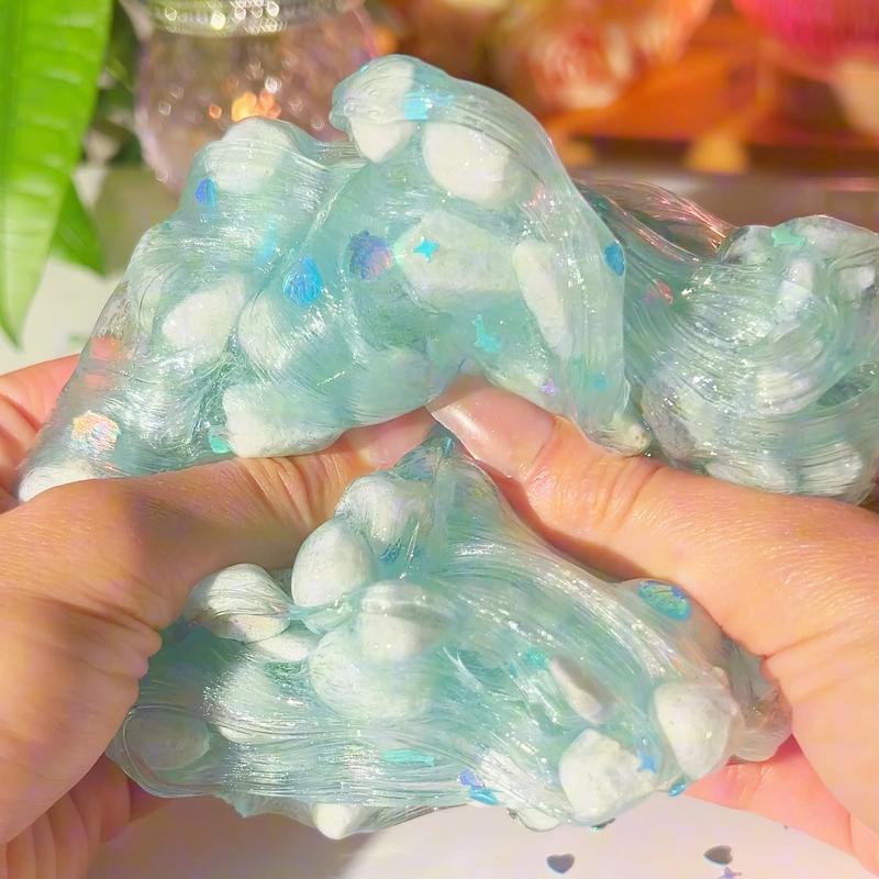 The Sound of the Ocean Slime • Large Perlite Slime • Slime for the Best ASMR • Clear Slime • Crunchy Slime • Blue Slime • Sea Spray Scented Slime