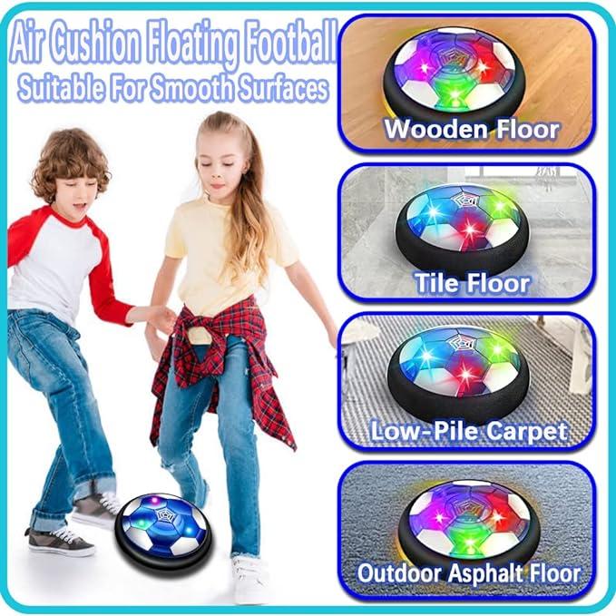 2025 New 3-12 Years Old Indoor Floating Football, Fun Floating Football,Led Lights Foam Buffer Football Toys, Indoor And Outdoor Sports Games, Christmas, Birthday Gifts For Children, Boys, Girls