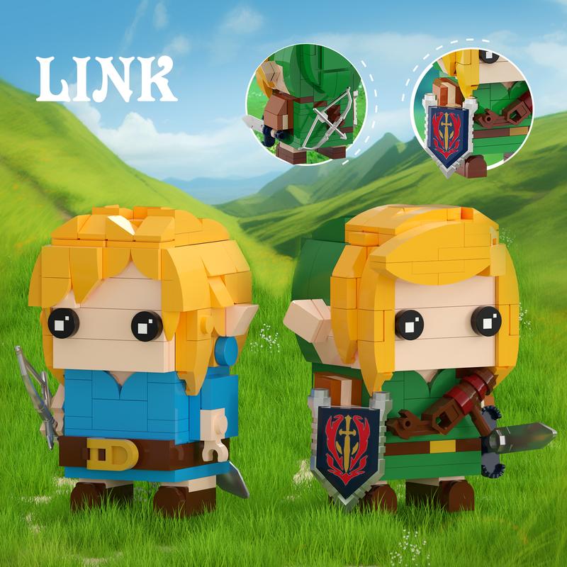 Classic Action Figures Link, Ideal Christmas & Halloween Gifts and Collections for Kids and Fans (334 pcs)