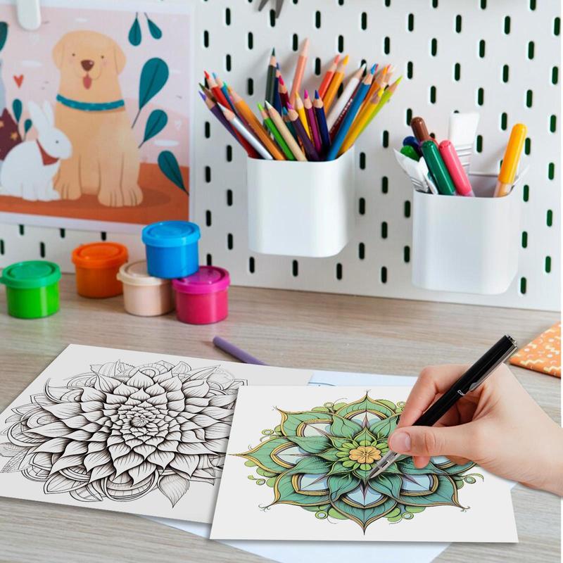 Mysterious Mandala Themed Coloring Painting, Has Beautifully Designed Patterns That Help Reduce Stress, Soothe Emotions and Focus