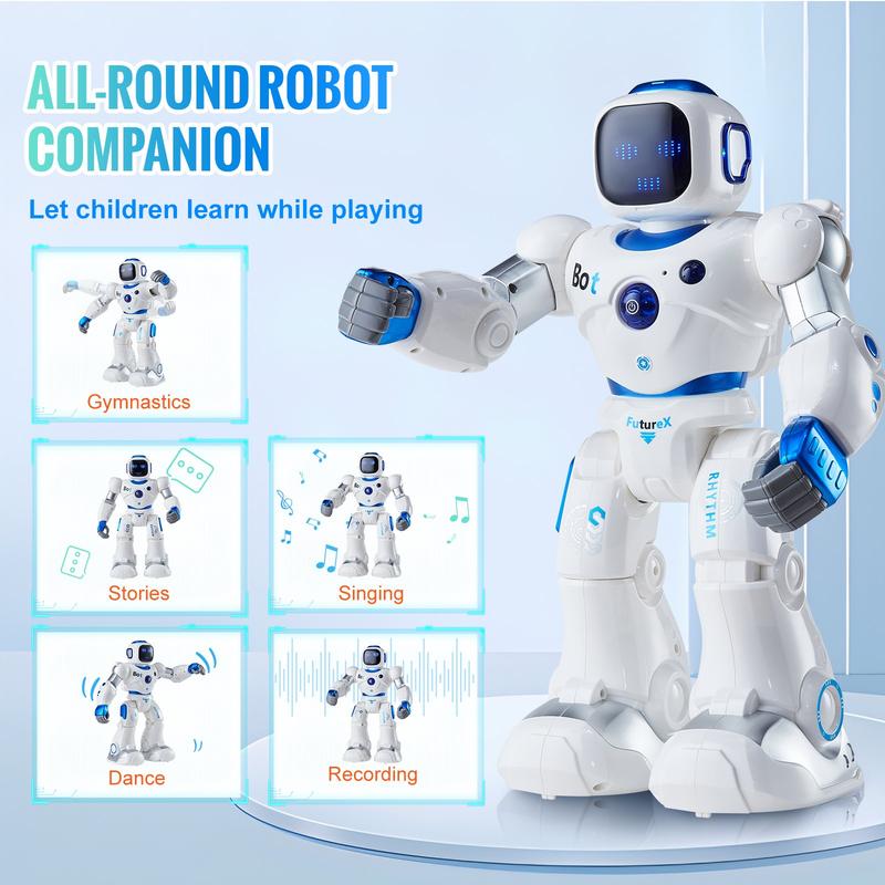 VEVOR RC Robot Toy Talking Dancing Touch Voice APP Remote Control Programmable