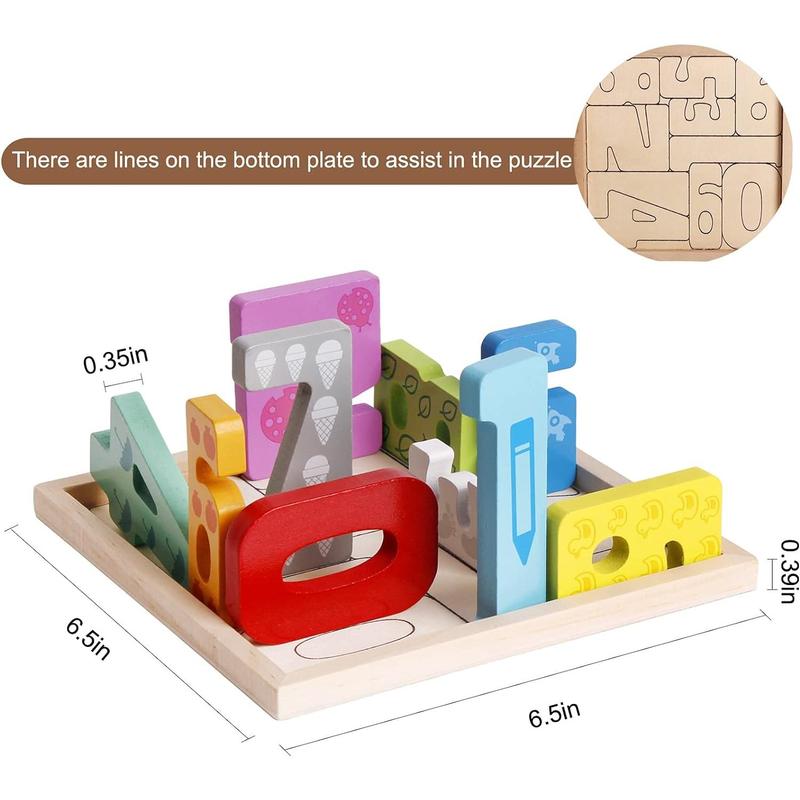 6 Packs Vehicles Animals Numbers Dinosaur Sorting & Stacking Toys Wooden Blocks and Puzzles for 3 4 5 Years Old Boys & Girls Birthday Holiday Montessori Gifts Toys for Kids