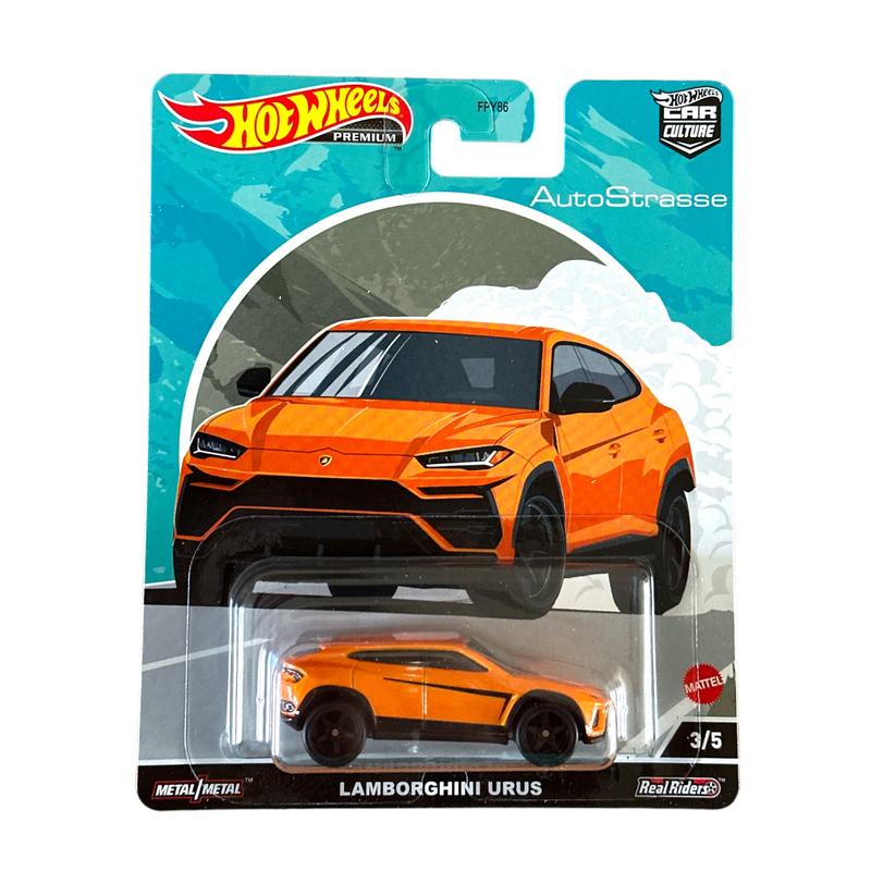 Hot Wheels AutoStrauss Premium 5-Car Collection - 2021 Diecast Model Lamborghini, BMW, Mercedes-Benz, Volvo Alpine, Chase Volvo