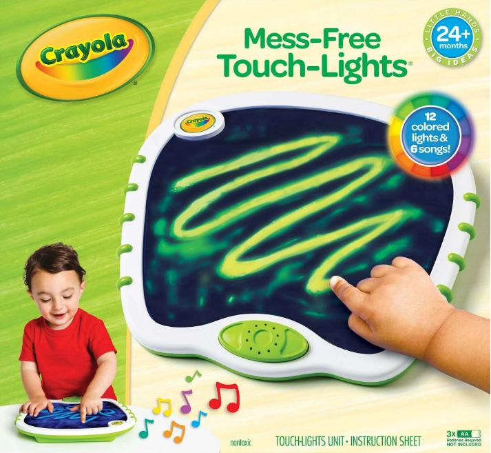 Crayola Touch Lights Musical Doodle Board - Perfect Stocking Stuffer for Holiday Gift