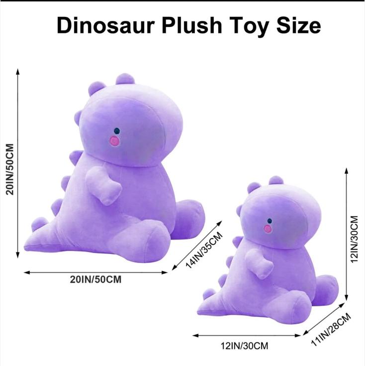 Cute Dinosaur Plush Toy, Summer SoftAnimal Dinosaur Plush Toy, Soft and ComfyPlush Toy for Adults, Cute Gifts for Children,Room Decor, Decorative Room AccessoriesGift for Girlfriend, Boyfriend GiftThanksgiving, Chrismats Gift Set