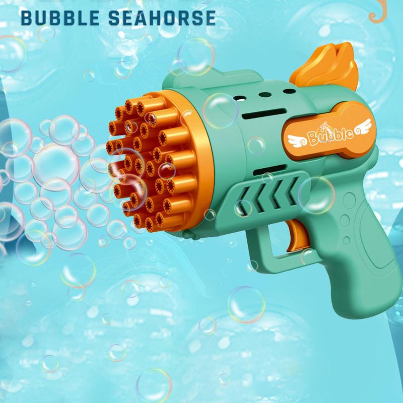 Bubble Gun Rocket 29 Hole Automatic Soap Bubbles Machine Outdoor Toy for Boys Birthday Gifts Wedding Party Children Summer Gift