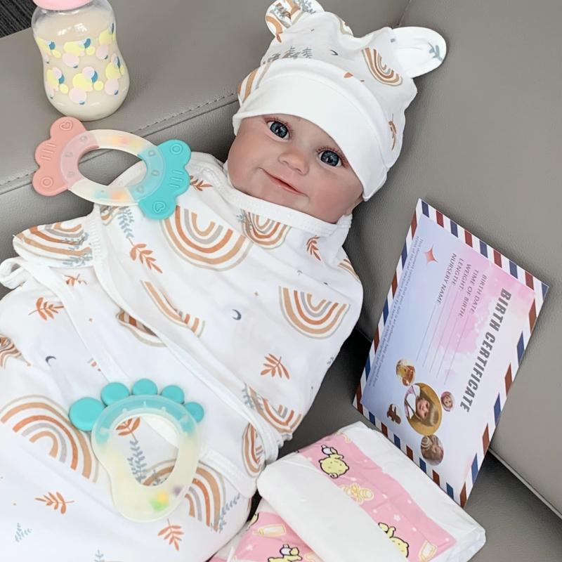 SGAFESZE Lifelike Reborn Baby Dolls - 20 Inch Fake Baby,Reborn Baby Dolls for Kids Age 3+ Christmas Gift Birthday Presents