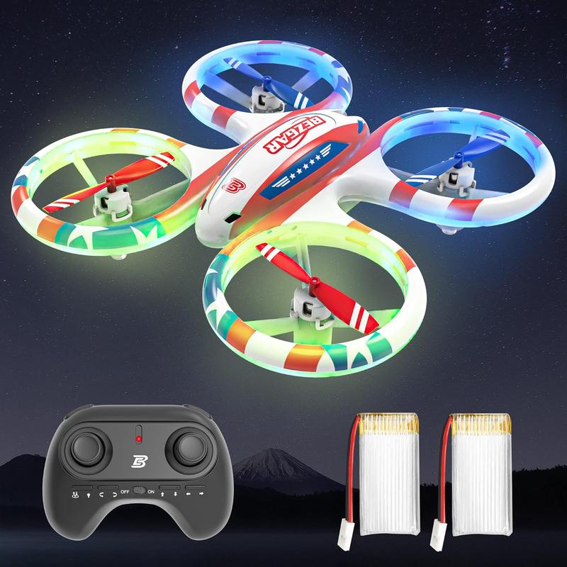 BEZGAR mini aircraft, kids toys, with 3D flip and 3-speed propellers, rc planes for adults, quadcopter for beginners