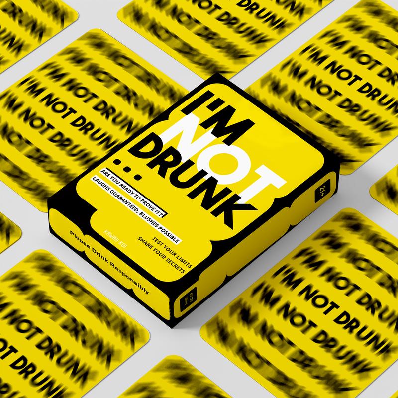 I'M NOT DRUNK Party Drinking Game For Game Nights, 21st Birthday Gift & Bachelorette Party Game W  55 Cards, Drinking Card Game, Get The Party Started