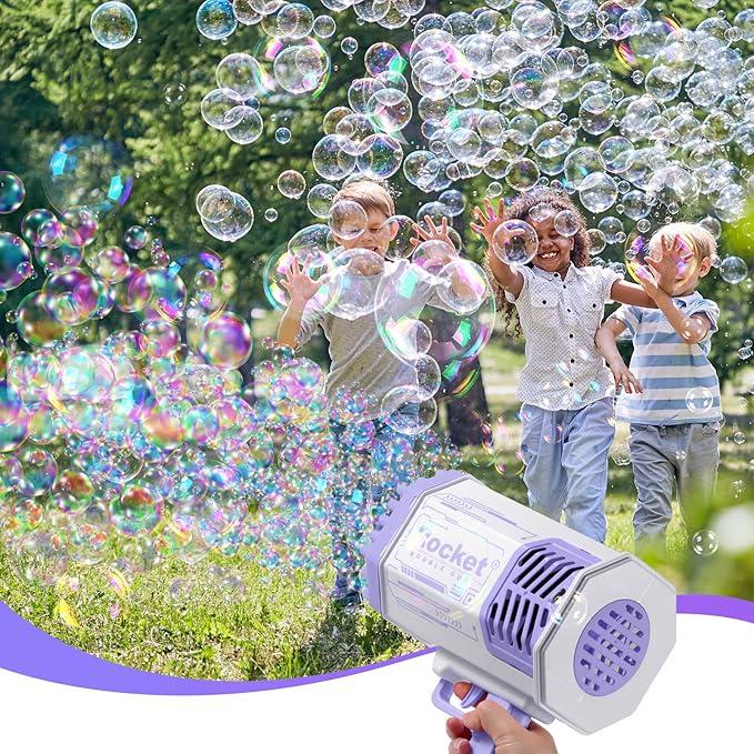 Bubble Machine,69 Holes Bubbles Machine for Adults Kids, Outdoor Toys for Kids Bubble Makers,Gifts for 4-12 Year Old Boys and Girls,Adults Birthday Wedding Party Outdoor Toy . bubble machine