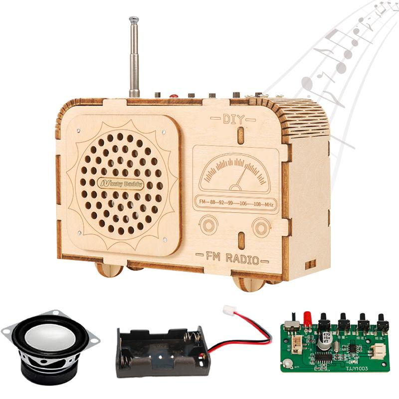 DIY FM Radio kit,Science Kits for kids Age 8-14,STEM Toys,Build Your Own FM Radio,Perfect Gifts for kids on Christmas&Birthday tesla coil speaker