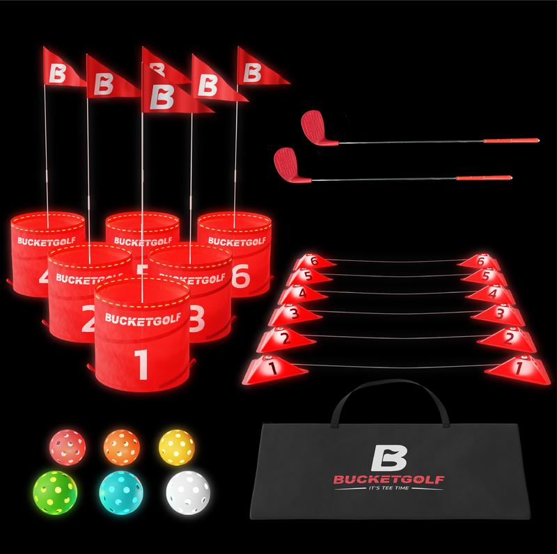 BucketGolf Glow Set - Play BucketGolf Game All Day or Night