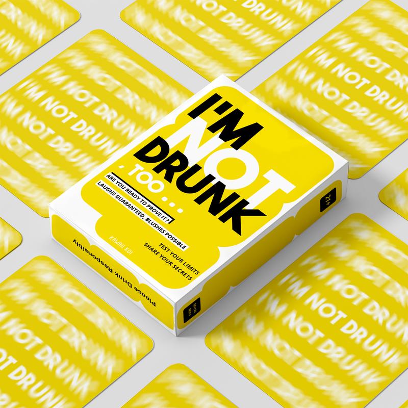 I'M NOT DRUNK Party Drinking Game For Game Nights, 21st Birthday Gift & Bachelorette Party Game W  55 Cards, Drinking Card Game, Get The Party Started