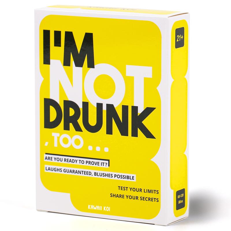 I'M NOT DRUNK Party Drinking Game For Game Nights, 21st Birthday Gift & Bachelorette Party Game W  55 Cards, Drinking Card Game, Get The Party Started