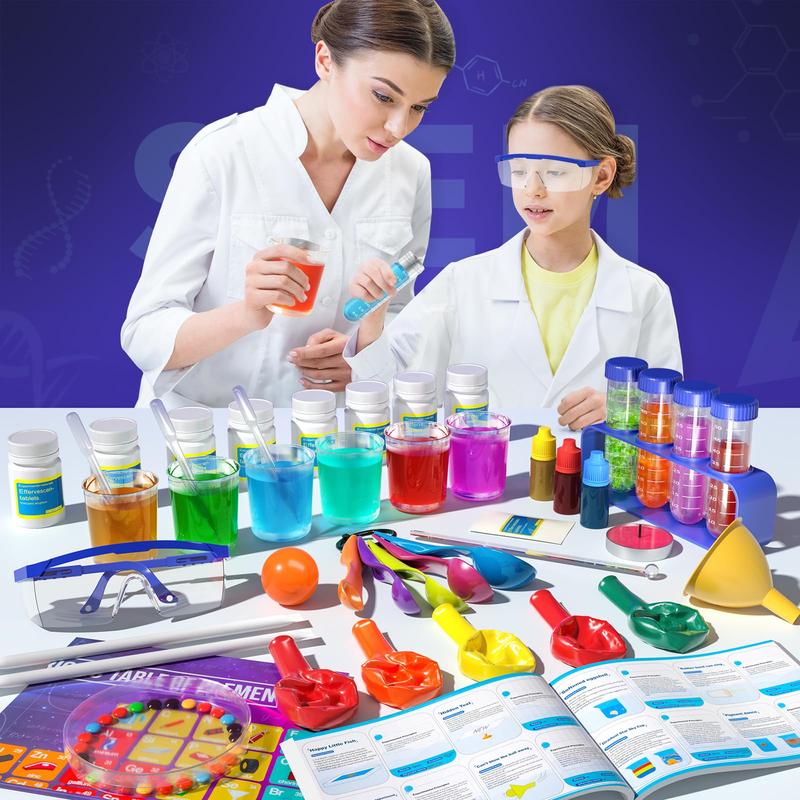 Science Kit with 220+ Science Lab Experiments,DIY STEM Educational Learning Scientific Tools  Toys Gift