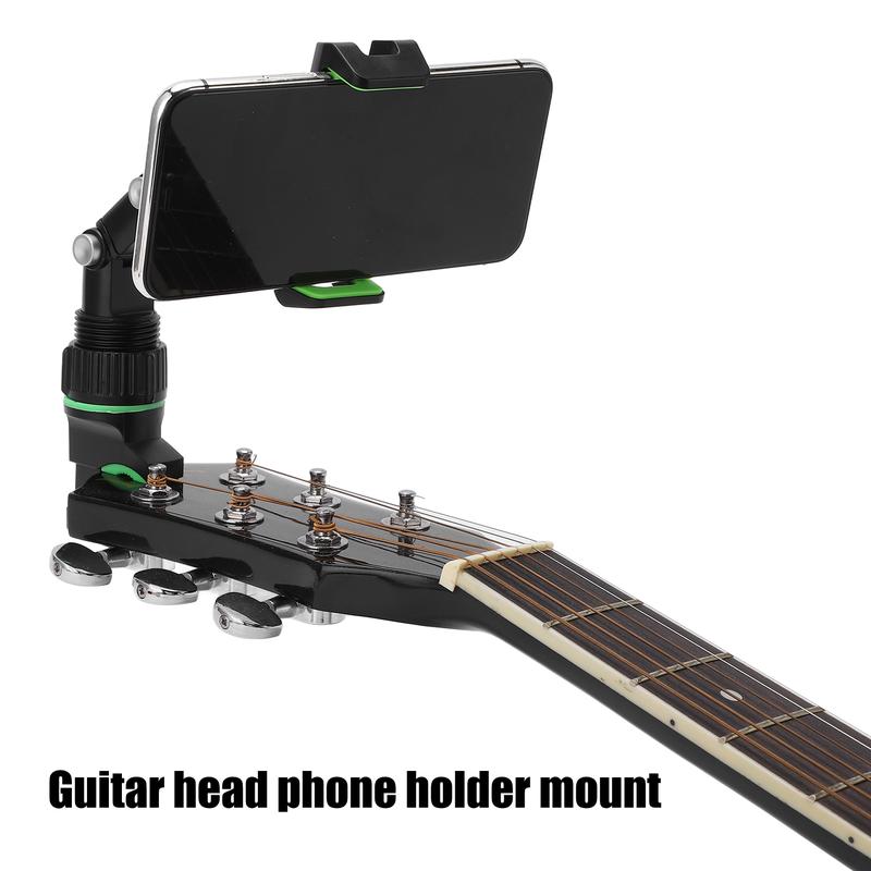 Guitar Head Phone Holder Mount for Teaching Video Recording 10Pcs Picks Wiping Cloth