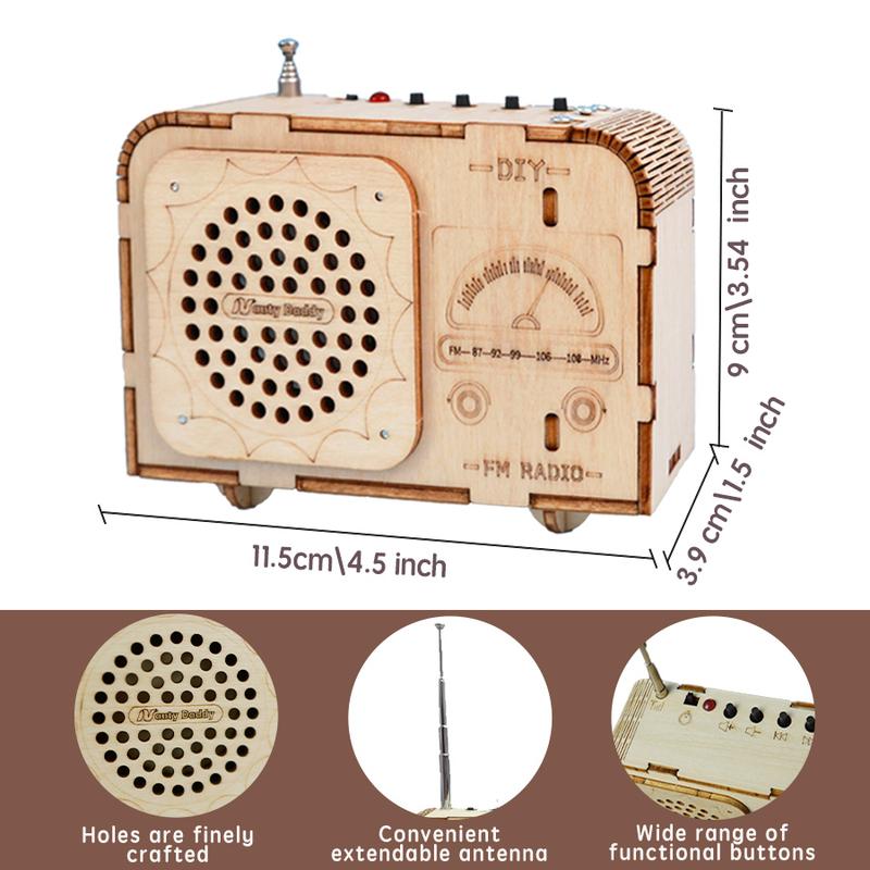 DIY FM Radio kit,Science Kits for kids Age 8-14,STEM Toys,Build Your Own FM Radio,Perfect Gifts for kids on Christmas&Birthday tesla coil speaker