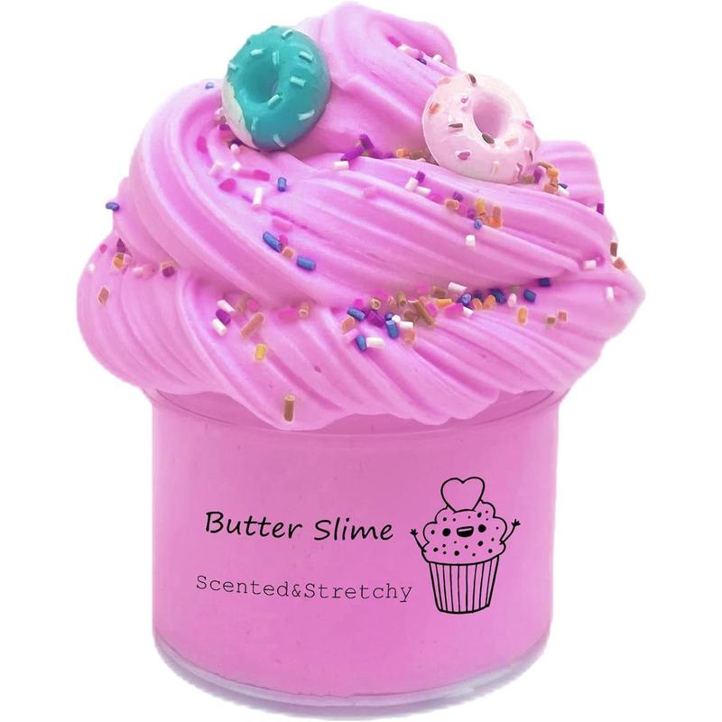 Upgraded Butter Slime, Scented Stretchy Lemon Slime, Super Soft and Non-Sticky, DIY Sludge Toy for Girls and Boys