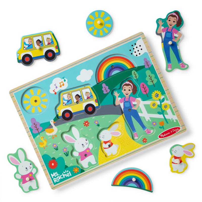 Puzzle, 6-Piece with Full Songs, Toddler Toys for Boys and Girls Ages 2-5+ Years - FSC Certified