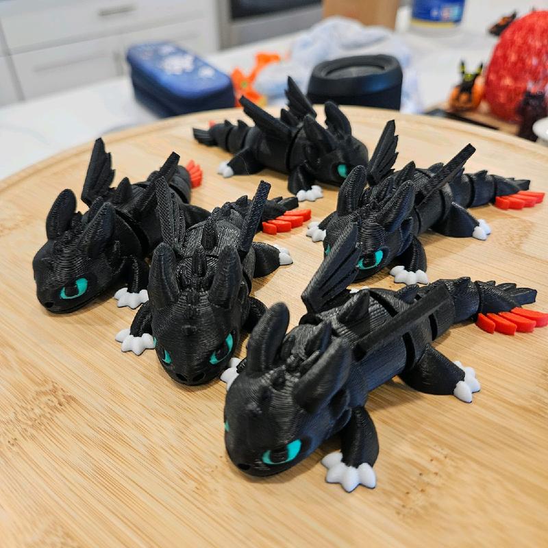 Toothless Articulating Dragon Collectible Figurine