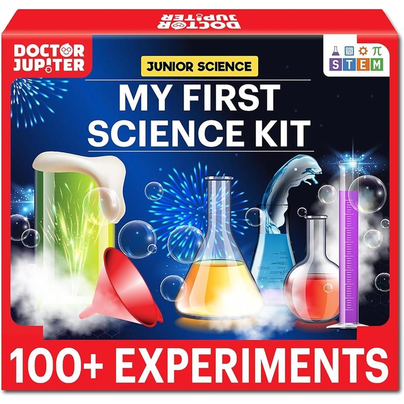 Doctor Jupiter My First Science Kit For Kids Ages 4-5-6-7-8| Birthday Gift Ideas For 4-8 Year Old Boys &Amp; Girls| Toy Stem Kit With 100+ Experiments| Learning &Amp; Educational, Preschool Activities