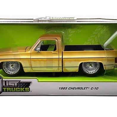 Jada 1:24 1985 Chevrolet C10 Pickup with Daytona Wire Wheels – Patina Rust – Just Trucks –  Limited Edition 2,400 Pieces