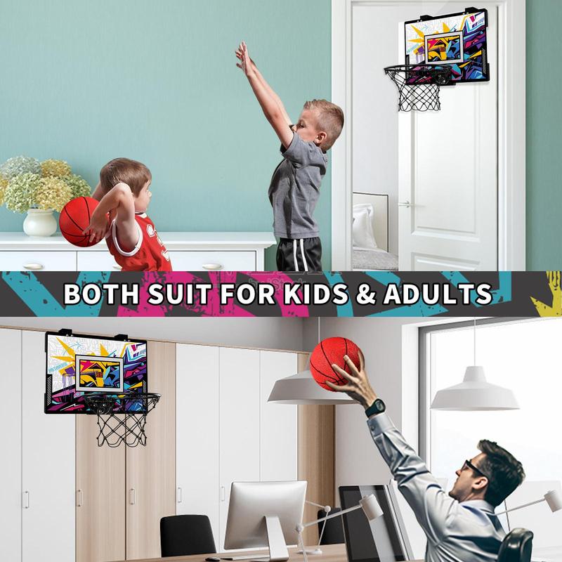 Foldable Basketball Hoop Toy, 1 Set Indoor Basketball Toy with Scoreboard, Basketball Game Toy, Parent-child Sports Toy, Gift for Boys & Girls