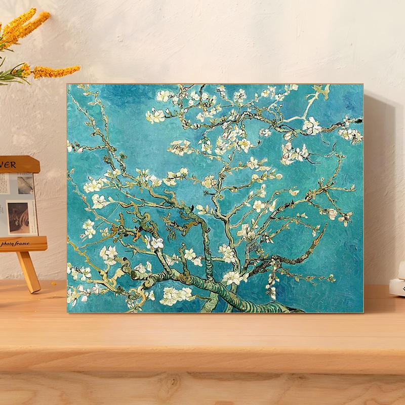 Cherry Blossom Tree Pattern DIY Painting By Numbers Kit, 1 Set DIY Paint By Numbers Kit, DIY Wall Art Painting for Home Living Room Bedroom Decor