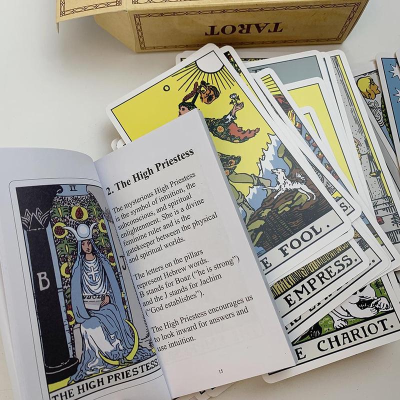 The Original Tarot Cards Deck with Guide Book for Beginners, Improved Alternative to Rider Waite Tarot Deck