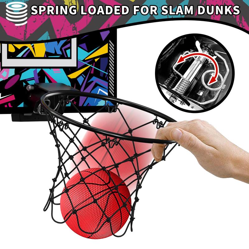 Foldable Basketball Hoop Toy, 1 Set Indoor Basketball Toy with Scoreboard, Basketball Game Toy, Parent-child Sports Toy, Gift for Boys & Girls