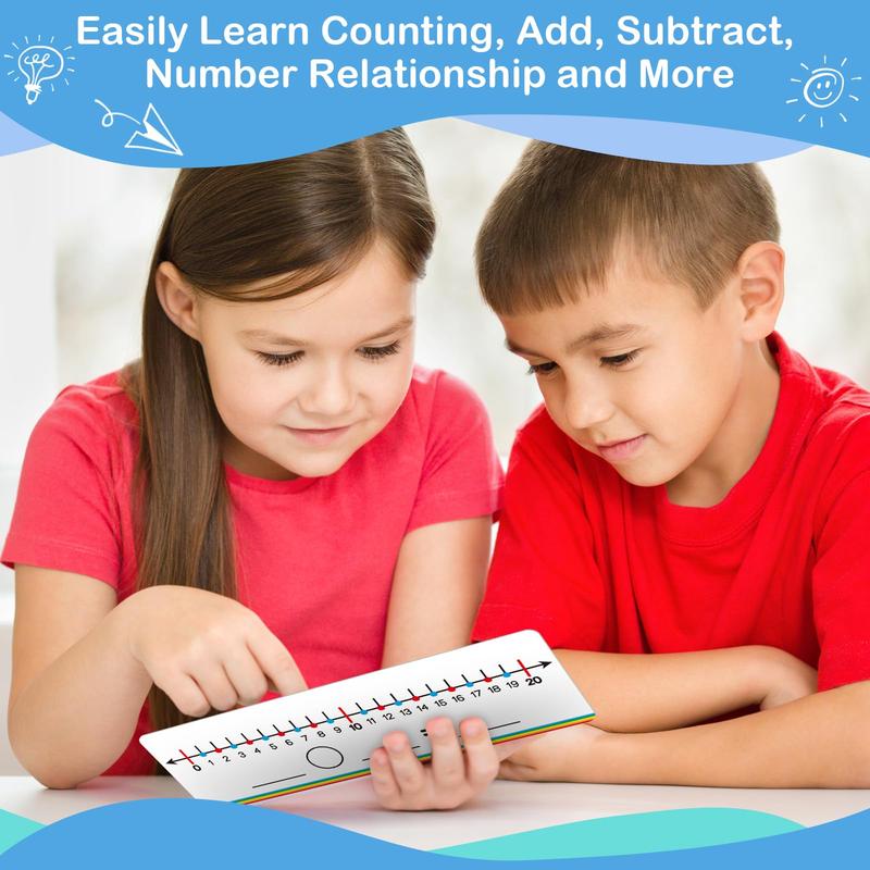 Aizweb 28 Pack Number Line Dry Erase Board Card,12