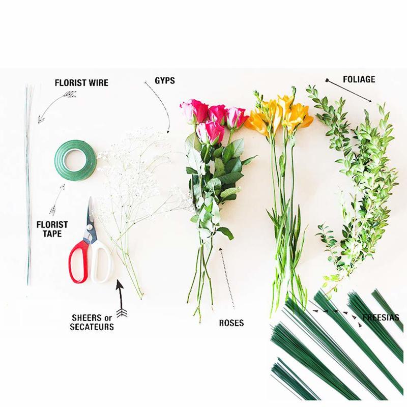 200 PCS Floral Stem Wire Flower Arrangements and DIY Crafts,Dark Green,Floral Wire for Florist Flower Arrangement 16 Inches