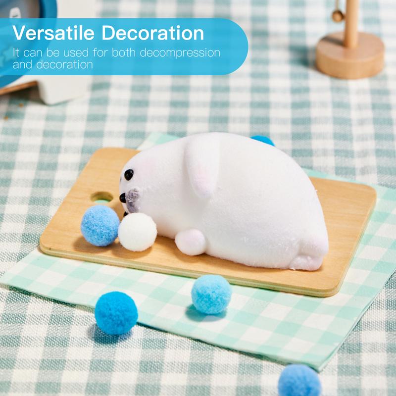 Tabasquishy Handmade White Seal Taba Squishy – Perfect Stress Relief Toy