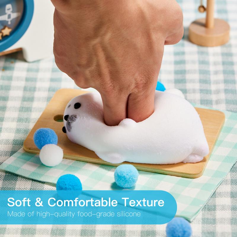 Tabasquishy Handmade White Seal Taba Squishy – Perfect Stress Relief Toy