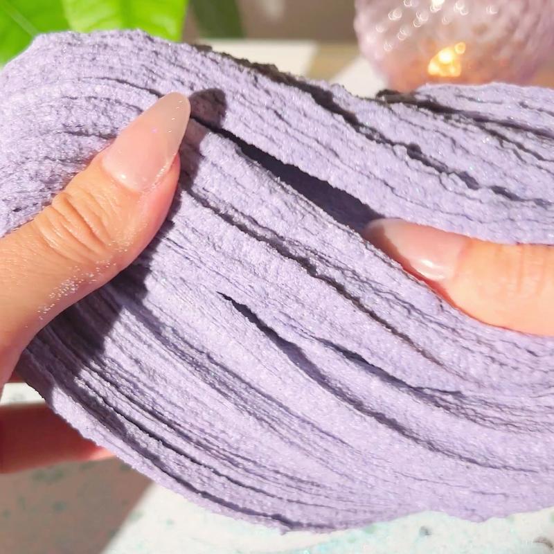 Moonstone Dust • Pumice Sand Slime • Slime for the Best ASMR • Purple + Blue Slime • Green Tea + Lemongrass Scented Slime • Slime Gift