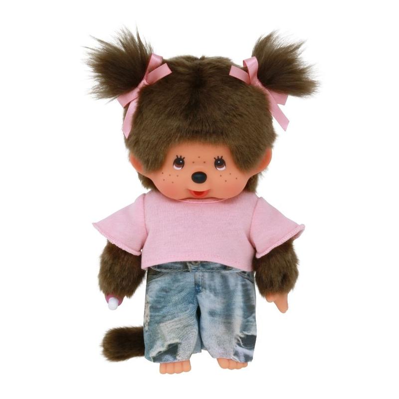 Sekiguchi Monchhichi Girl Street Fashion Plush Doll - Pink