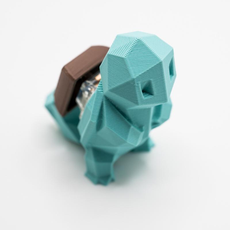 Low Poly Squirtle Mechanical Switch Fidget Toy | Stim Toy, Stress Relief, ADHD, ASMR