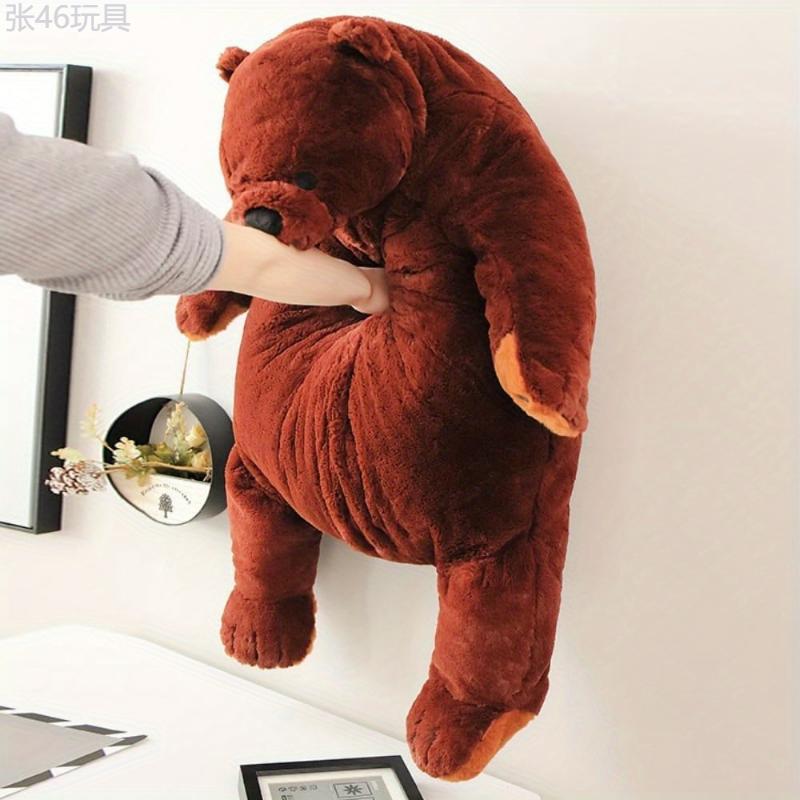 1pc, Djungelskog Bear Giant Stuffed Bear Plush Toy, Cute Plush Toy, Soft Plush Doll, Toys For Kids, Birthday Gifts For Boys And Girls, Gifts For Kids, Children's Gifts, Party Gifts (Brown, 31.5in 80cm)