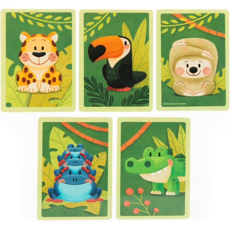 Educational Insights Jungle Rescue Toddler Board Game - Games for Kids Ages 3+, Animal Preschool Games, Board Games for Kids