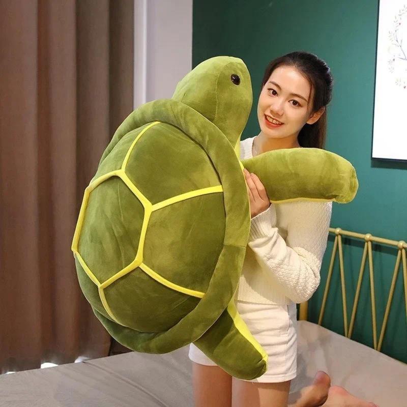 Lovely turtle plush toy soft rubber animal room decoration birthday gift