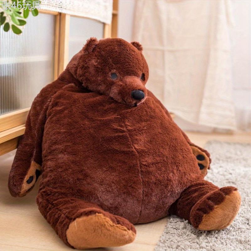 1pc, Djungelskog Bear Giant Stuffed Bear Plush Toy, Cute Plush Toy, Soft Plush Doll, Toys For Kids, Birthday Gifts For Boys And Girls, Gifts For Kids, Children's Gifts, Party Gifts (Brown, 31.5in 80cm)