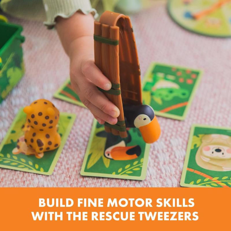 Educational Insights Jungle Rescue Toddler Board Game - Games for Kids Ages 3+, Animal Preschool Games, Board Games for Kids